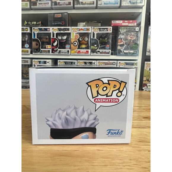 OFFICIAL SDCC STICKER Satoru Gojo Defeated Jogo Funko Pop #1608 Jujutsu Kaisen - Picture 5 of 6